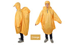 Outdoor Camping Rain Coat with Backpack Cover - Blue Force Sports