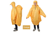 Outdoor Camping Rain Coat with Backpack Cover - Blue Force Sports