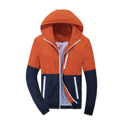 Men's Two Tone Hooded Windbreaker - Blue Force Sports
