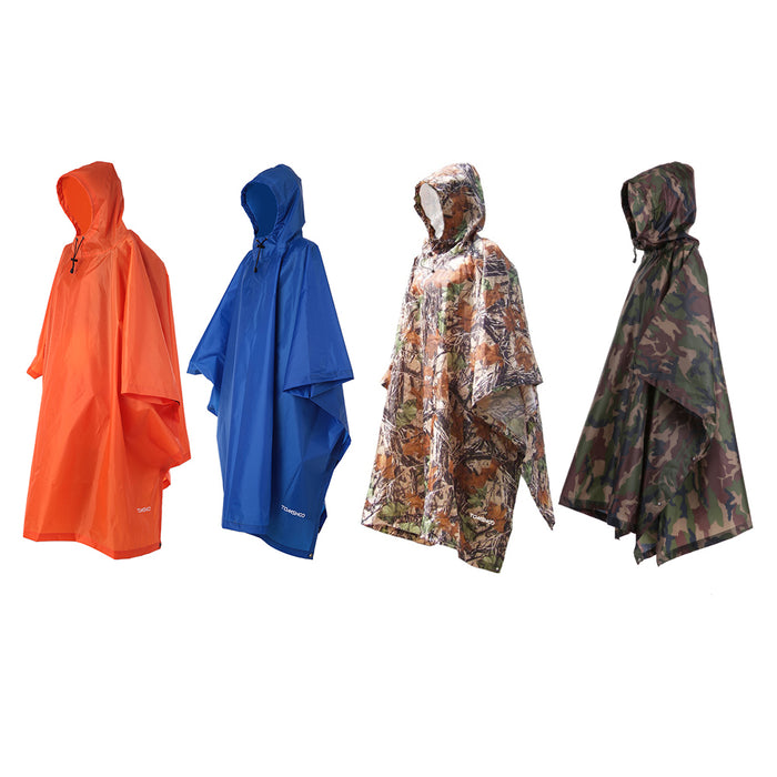 3 in 1 Rain Cover Poncho with Hood - Blue Force Sports