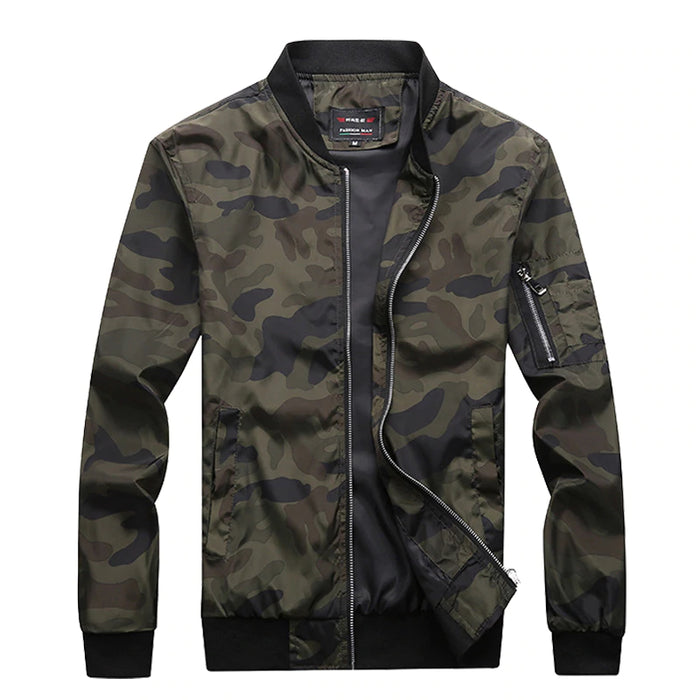 Camouflage Windbreaker for Men - Blue Force Sports