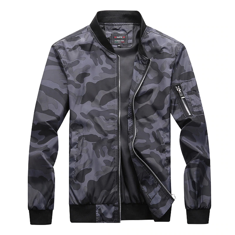 Camouflage Windbreaker for Men - Blue Force Sports
