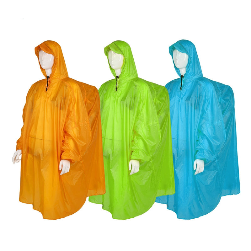 Outdoor Lightweight Silicone Raincoat - Blue Force Sports