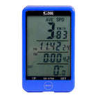 Water-Resistant Wireless LCD Backlight Bicycle Computer - Blue Force Sports