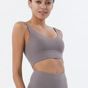 Women's V-Neck Basic Sports Bra - Blue Force Sports