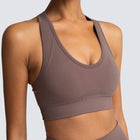 Women's Solid Color Yoga Bra - Blue Force Sports