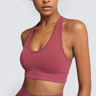 Women's Solid Color Yoga Bra - Blue Force Sports