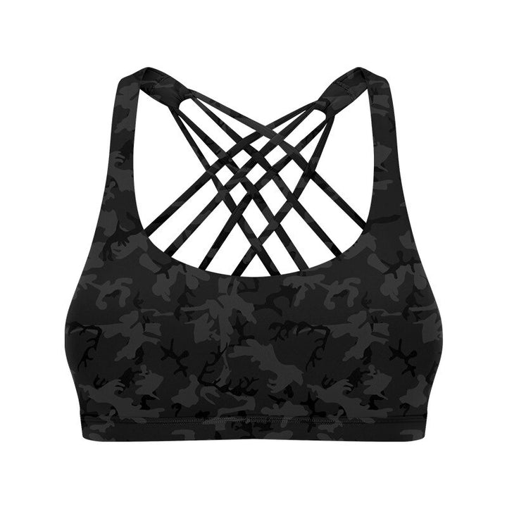 Women's Web Back Sports Bra - Blue Force Sports