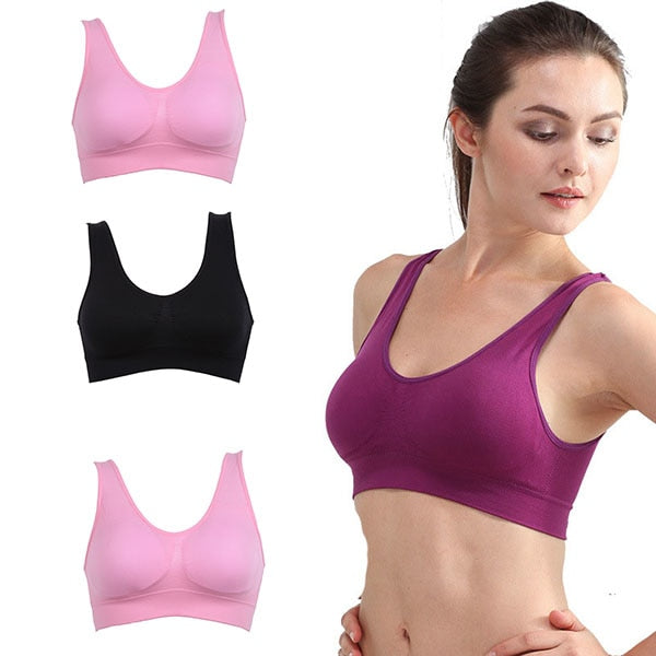 Women's Soft Sports Seamless Bra - Blue Force Sports