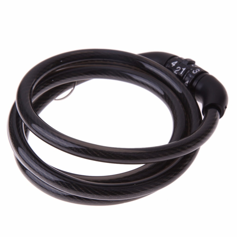 4 Digital Password Bike Cable Lock - Blue Force Sports