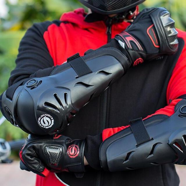 Sports Motorcycle Elbow Pad Set - Blue Force Sports