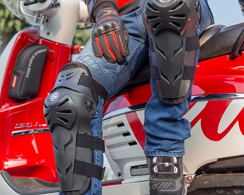 Sports Motorcycle Elbow Pad Set - Blue Force Sports