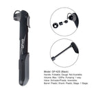 Bicycle Compact Plastic Pump - Blue Force Sports