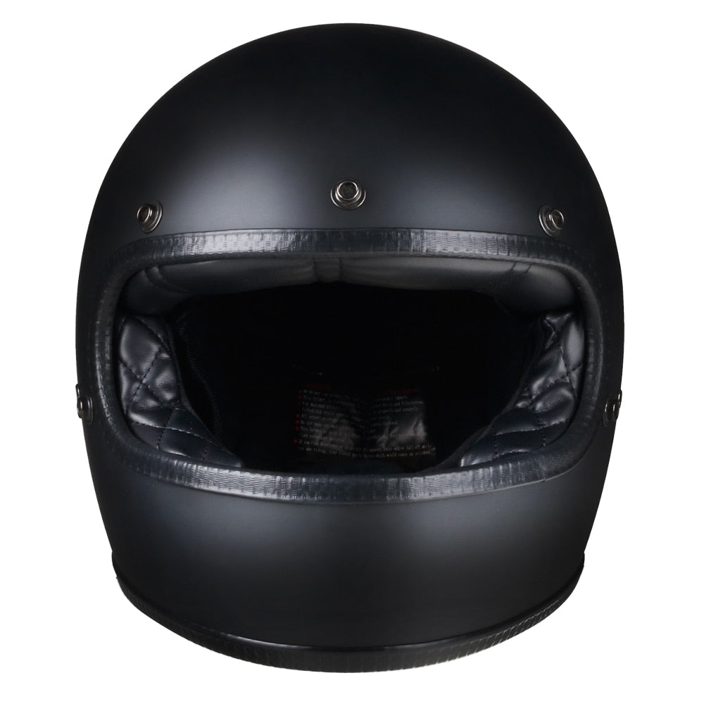 Vintage Full Face Motorcycle Helmet - Blue Force Sports