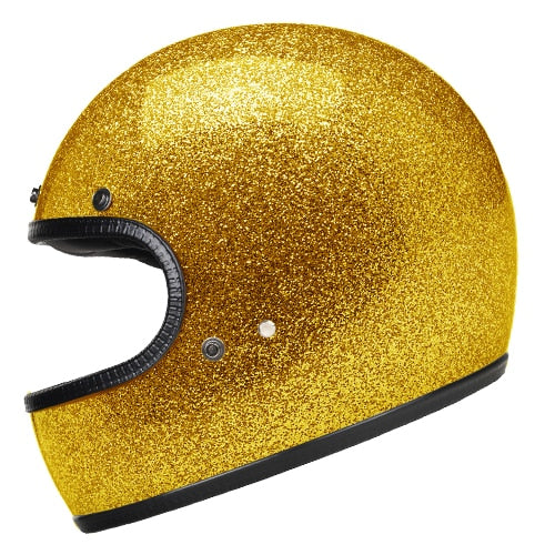 Vintage Full Face Motorcycle Helmet - Blue Force Sports