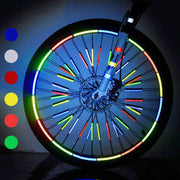 Reflective Winding for Bicycle Wheel 12 pcs Set - Blue Force Sports