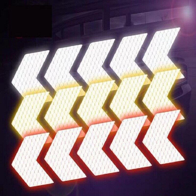 Reflective Bicycle Arrow Stickers 10 pcs Set - Blue Force Sports