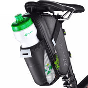 Black Nylon Bicycle Saddle Bag - Blue Force Sports