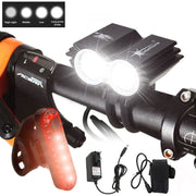 7000 Lumens Bike Front Handlebar LED Light - Blue Force Sports