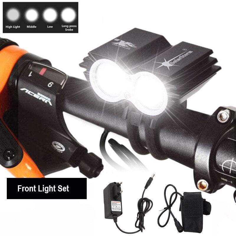 7000 Lumens Bike Front Handlebar LED Light - Blue Force Sports