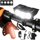 7000 Lumens Bike Front Handlebar LED Light - Blue Force Sports