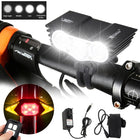7000 Lumens Bike Front Handlebar LED Light - Blue Force Sports