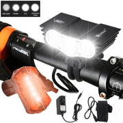 7000 Lumens Bike Front Handlebar LED Light - Blue Force Sports