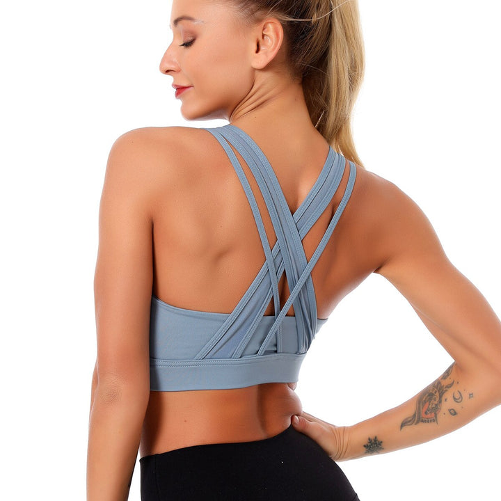 Women's X-Back Quick Dry Sports Bra - Blue Force Sports