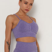 Women's Scrunch Yoga Bra - Blue Force Sports