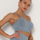 Women's Scrunch Yoga Bra - Blue Force Sports