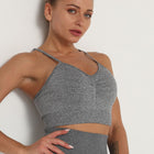 Women's Scrunch Yoga Bra - Blue Force Sports