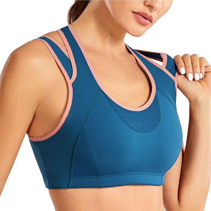 Women's Double Layered Sports Bra - Blue Force Sports