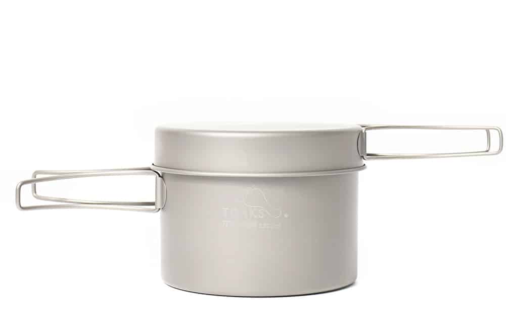 Titanium Camping Cookware Kit with Bag - Blue Force Sports