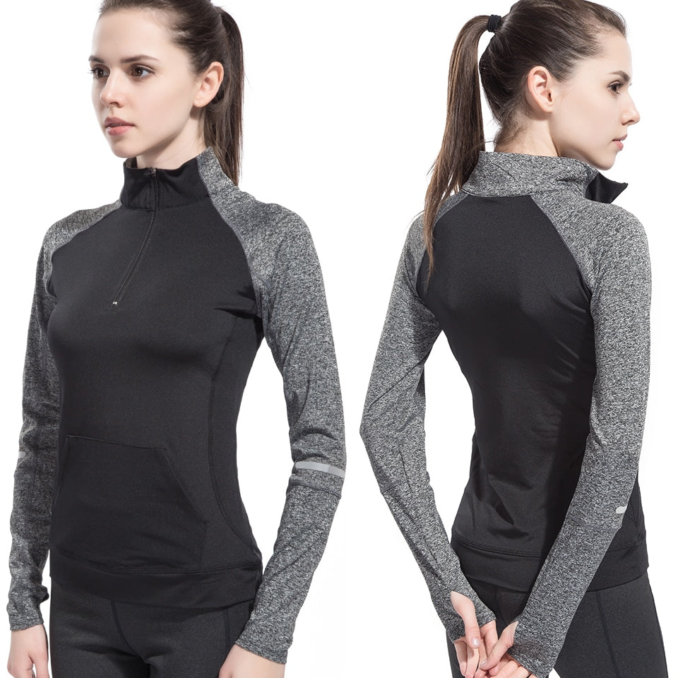 Fashion Breathable Windproof Sports Women's Pull-On Jacket - Blue Force Sports