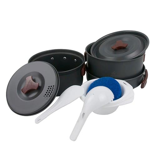 Outdoor Camping Cookware for 2-3 Persons - Blue Force Sports