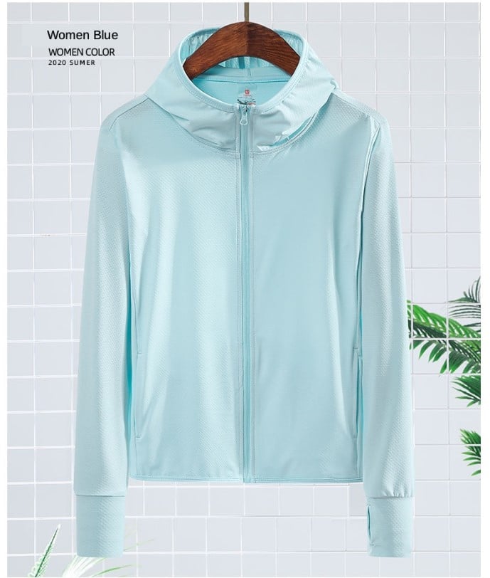 Pastel Color UV Protection Jacket- Quick Dry - Blue Force Sports