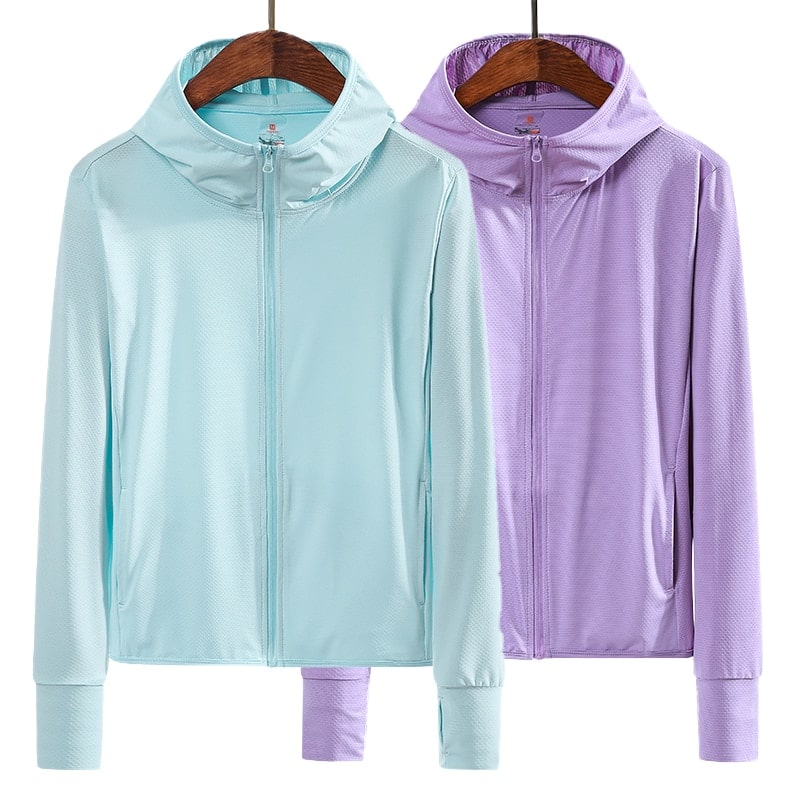 Pastel Color UV Protection Jacket- Quick Dry - Blue Force Sports