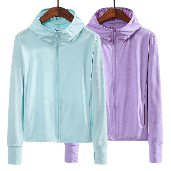 Pastel Color UV Protection Jacket- Quick Dry - Blue Force Sports