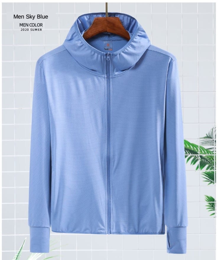 Pastel Color UV Protection Jacket- Quick Dry - Blue Force Sports