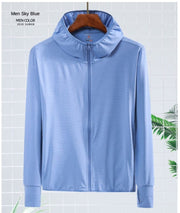 Pastel Color UV Protection Jacket- Quick Dry - Blue Force Sports