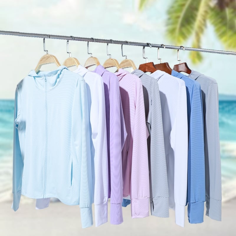 Pastel Color UV Protection Jacket- Quick Dry - Blue Force Sports