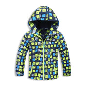 Fashion Waterproof Sports Hooded Kid's Windbreaker - Blue Force Sports