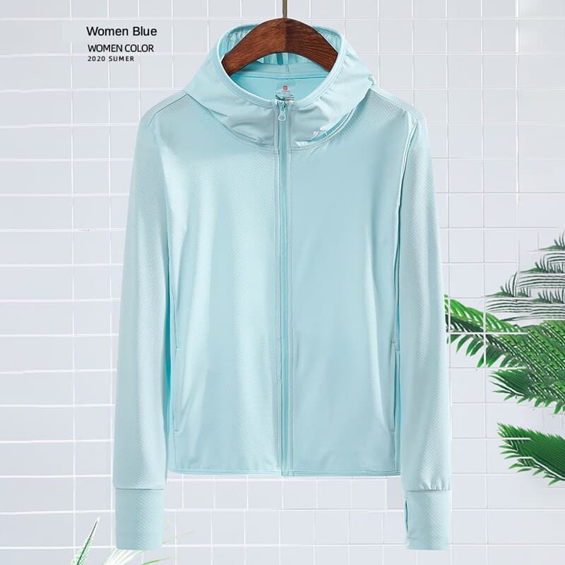 Pastel Color UV Protection Jacket- Quick Dry - Blue Force Sports