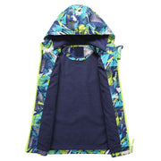 Cute Breathable Waterproof Hooded Sports Boy's Windbreaker - Blue Force Sports