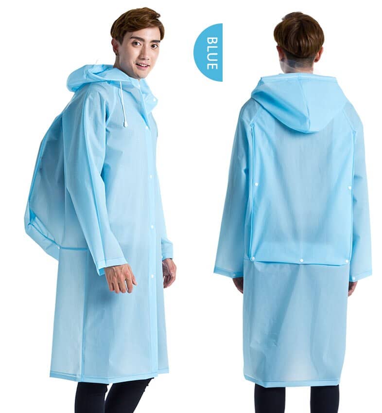 Universal Thick Long Raincoat - Blue Force Sports