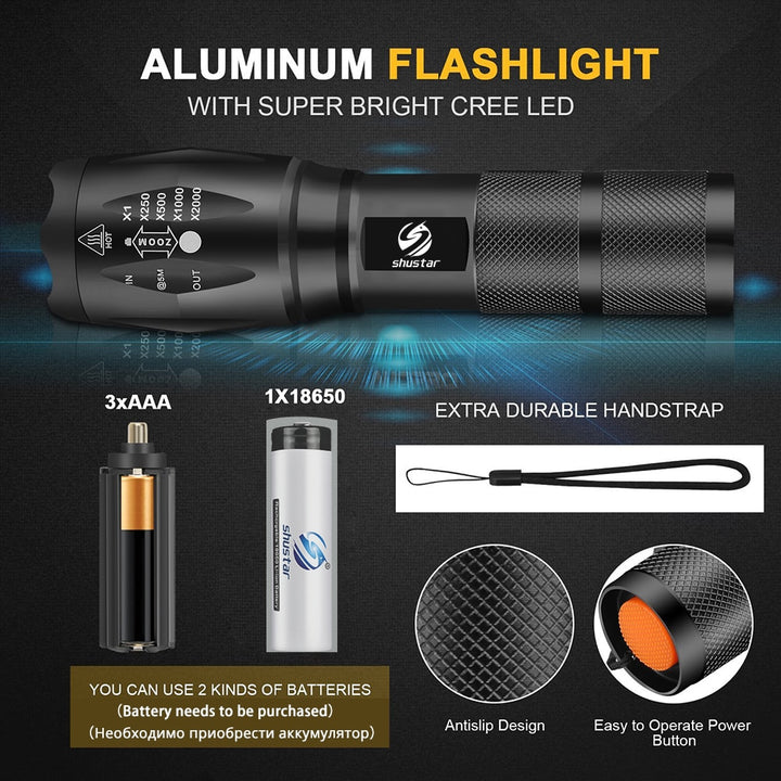 LED Outdoor Survival Pocket Flashlight - Blue Force Sports