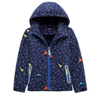 Cute Breathable Waterproof Hooded Sports Boy's Windbreaker - Blue Force Sports