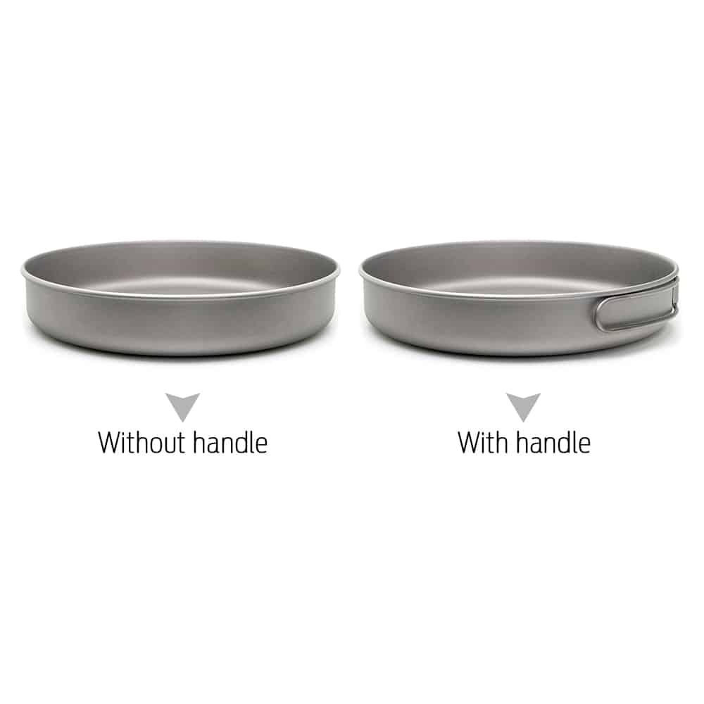 Ultralight Titanium Camping Frying Pan - Blue Force Sports