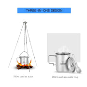 Titanium Camping Cup 3 Pcs Set - Blue Force Sports