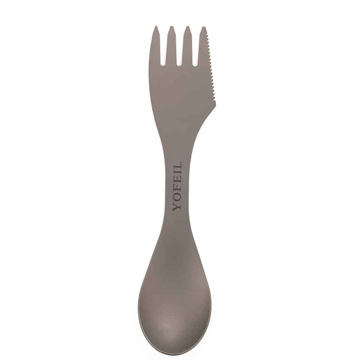 2 in 1 Titanium Spoon and Fork - Blue Force Sports